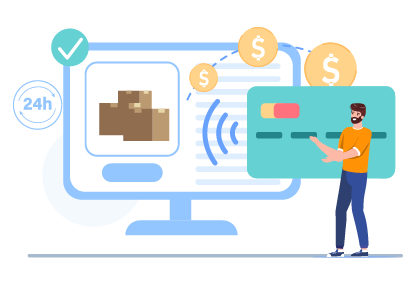 Pague diretamente na plataforma e informe informações completas das encomendas